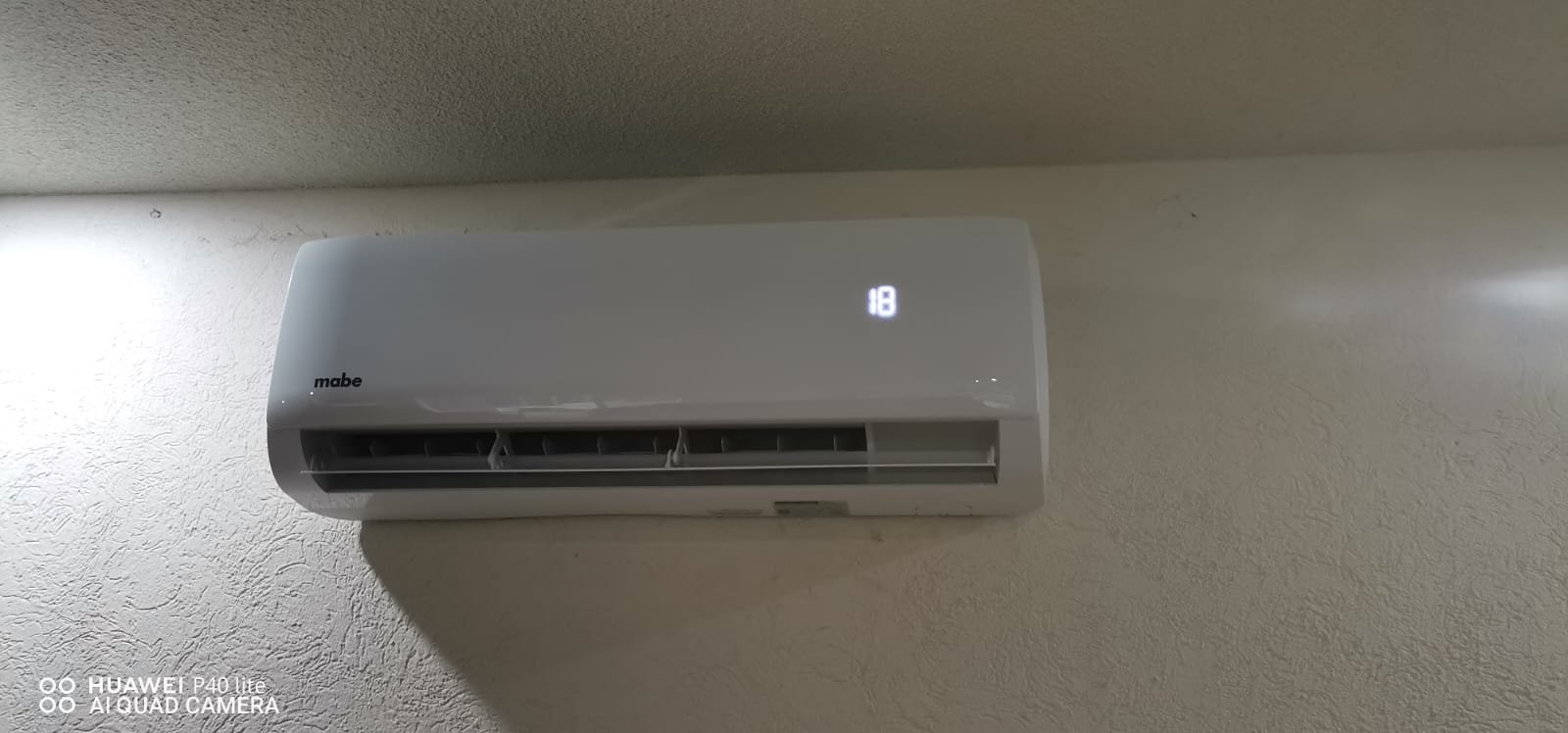 Equipo Mabe instalado en servicio residencial